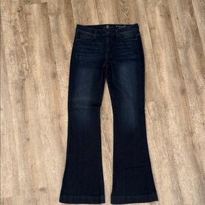 7 For All Mankind Slim Trouser Women's Dark Blue Jeans